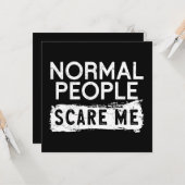 普通の人は私を怖がらせる カード (正面/裏面インサイチュ)