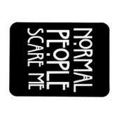 普通の人は私を怖がらせる マグネット (横)