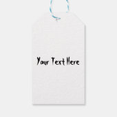 「普通の人は私を怖がらせる」ユーモアのあるフランケンシュタイン ギフトタグ (裏面)