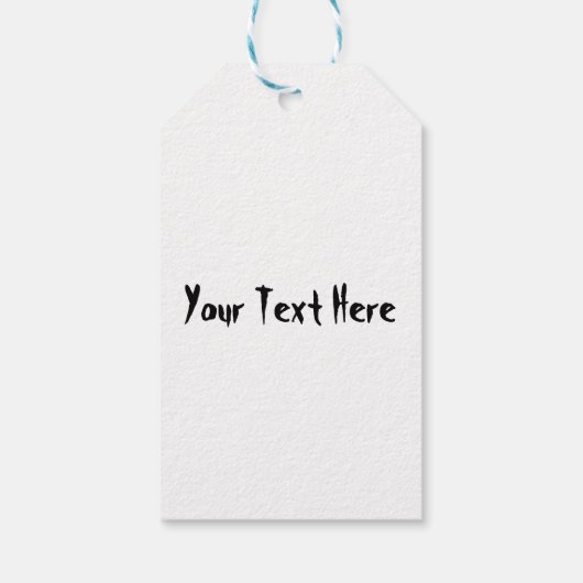 「普通の人は私を怖がらせる」ユーモアのあるフランケンシュタイン ギフトタグ (裏面)