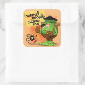 「普通の人は私を怖がらせる」ユーモアのあるフランケンシュタイン スクエアシール (バッグ)