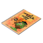 「普通の人は私を怖がらせる」ユーモアのあるフランケンシュタイン ノートブック (左側)