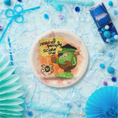 「普通の人は私を怖がらせる」ユーモアのあるフランケンシュタイン ペーパープレート (パーティー)