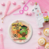 「普通の人は私を怖がらせる」ユーモアのあるフランケンシュタイン ペーパープレート (パーティー)