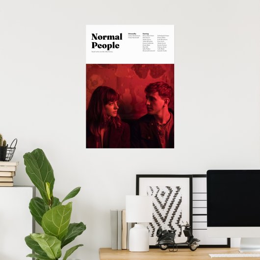 普通の人ミニマル々 ポスター (ホームオフィス)