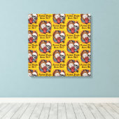 普通の人間は私を怖がらせない キャンバスプリント (インサイチュ (ウッドフロア))