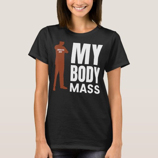 普通の人vsチョコレートミルクおもしろい食品の愛 tシャツ (正面)
