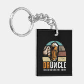普通の伯父さんだけの酔っ払いのような酔っぱらい キーホルダー (正面左)