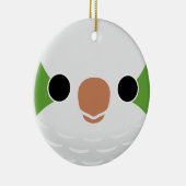 普通の僧の顔 セラミックオーナメント (右)