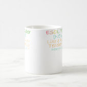 普通の先生みたいなESOLの先生ただよりすごい コーヒーマグカップ (中央)