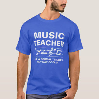 普通の先生みたいに音楽の先生 Way+Cooler+Awe Tシャツ