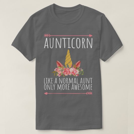 普通の叔母だけのように無口の素晴らしおもしろい人 Tシャツ (デザイン正面)