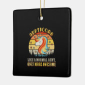 普通の叔母のようにもっと多くの叔母のように無口素晴らしの人 セラミックオーナメント (左)