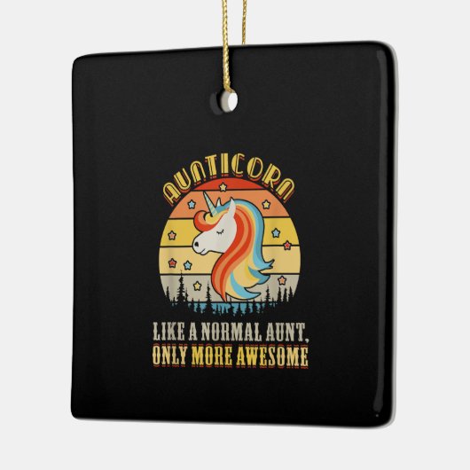 普通の叔母のようにもっと多くの叔母のように無口素晴らしの人 セラミックオーナメント (左)