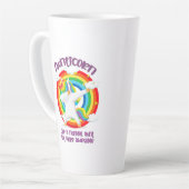 普通の叔母のように無口の素晴らし人 カフェラテマグ (左アングル)