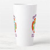 普通の叔母のように無口の素晴らし人 カフェラテマグ (正面)