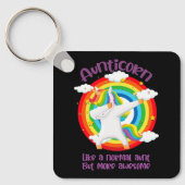 普通の叔母のように無口の素晴らし人 キーホルダー (正面)