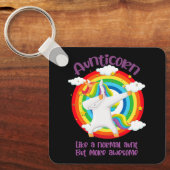 普通の叔母のように無口の素晴らし人 キーホルダー (正面)