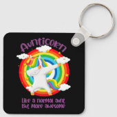 普通の叔母のように無口の素晴らし人 キーホルダー (裏面)