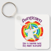 普通の叔母のように無口の素晴らし人 キーホルダー (正面)