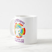 普通の叔母のように無口の素晴らし人 コーヒーマグカップ (正面左)