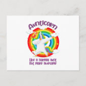 普通の叔母のように無口の素晴らし人 ポストカード (正面)