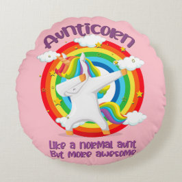 普通の叔母のように無口の素晴らし人 ラウンドクッション