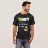 普通の叔父のような酔っ払いは言おもしろいう Tシャツ (正面フル)