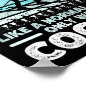 普通の女の子のようにスキーの女の子だけクールの方。おもしろい ポスター (角)