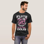 普通の女の子のようにフルートの女の子が多くのクールF Tシャツ (正面フル)