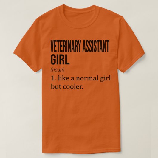 普通の女の子のように獣医アシスタントの女の子がC Tシャツ (デザイン正面)