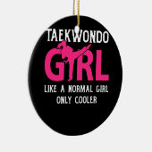 普通の女の子みたいなテコンドークール女 セラミックオーナメント (右)