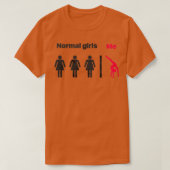 普通の女の子 Tシャツ (デザイン正面)