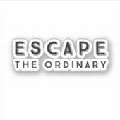 普通の引用文から抜け出感動的す シール (正面)