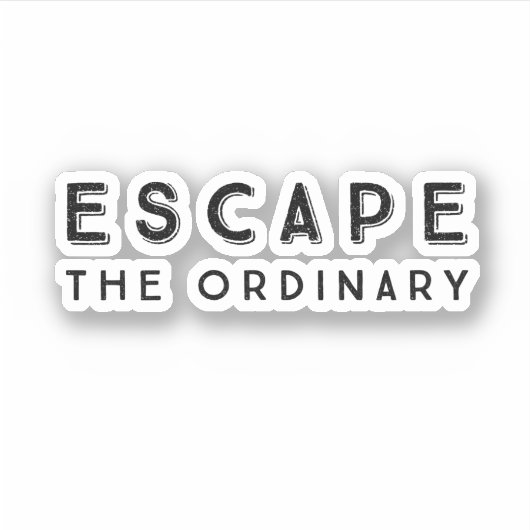 普通の引用文から抜け出感動的す シール (正面)