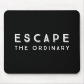 普通の引用文から抜け出感動的す マウスパッド (正面)