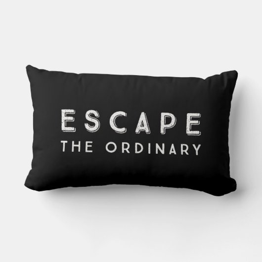 普通の引用文から抜け出感動的す ランバークッション (裏面)