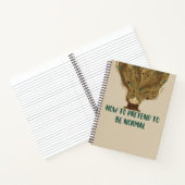 普通の引用文可愛いふりをするおもしろい方法 ノートブック (内部)