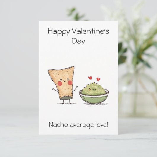 「普通の愛じゃない!」 - 面白くてかわいいバレンタインデーのメッセージカード カード (スタンド正面)