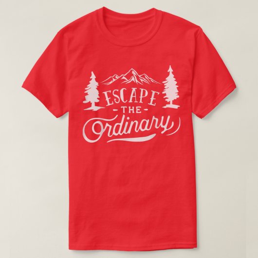 普通の旅行から逃れる Tシャツ (デザイン正面)