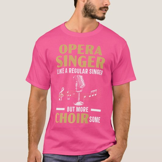 普通の歌手のようにオペラ歌手が多い Tシャツ (正面)