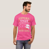 普通の歌手のように女性のオペラ歌手が、より多く Tシャツ (正面フル)
