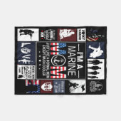 普通の母親と同じクールよう フリースブランケット (正面(横))