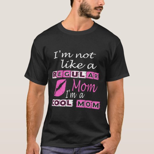 普通の母親は母親と違クールうおもしろい Tシャツ (正面)