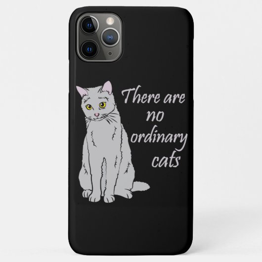 普通の猫はいない – グレー猫 Case-Mate iPhoneケース (裏面)