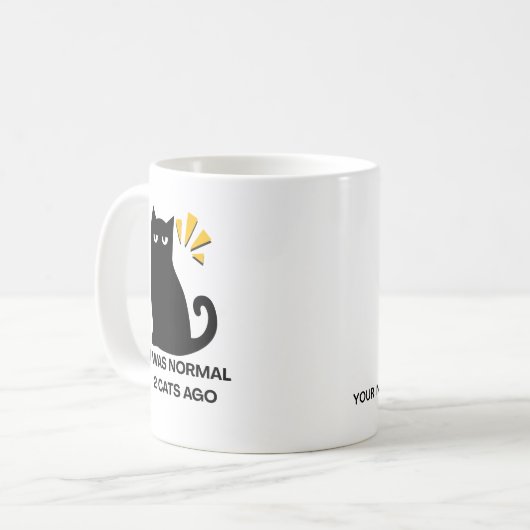 普通の猫 コーヒーマグカップ (正面左)