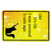 普通の猫 マグネット (横)