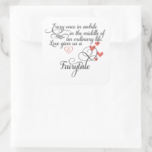 普通の生活の中で時々。 スクエアシール (バッグ)