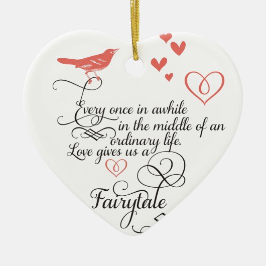 普通の生活の中で時々。 セラミックオーナメント (正面)