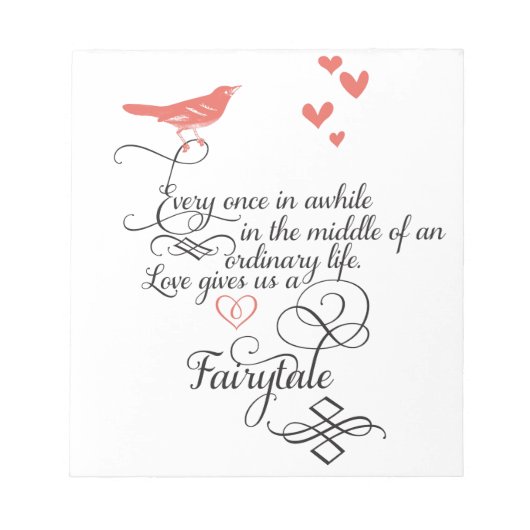 普通の生活の中で時々。 ノートパッド (正面)